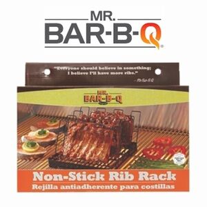 MR-BAR-B-Q Non-Stick Rib Rack - Black